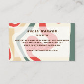 70s  zwendel retro visitekaartje (Achterkant)