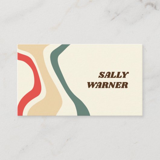 70s zwendel retro visitekaartje (Voorkant)