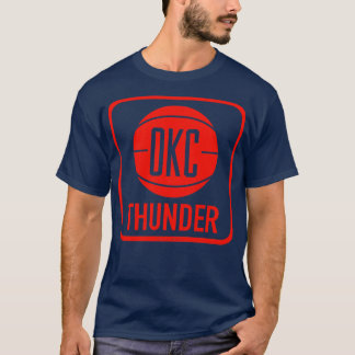 70sStyled Basketbal Decal Oklahoma City T T-shirt