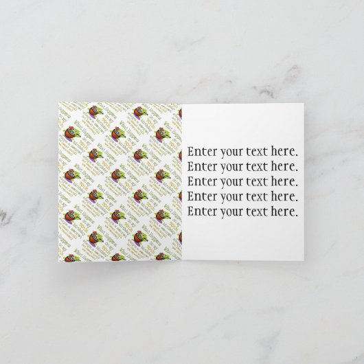 70ste cadeautjes van de Birthday Party. Wat gebeur Kaart (Binnen)