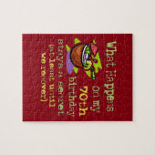 70ste cadeautjes van de Birthday Party. Wat gebeur Legpuzzel (Horizontaal)