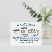 70ste D-Day Luchtslag van Normandië Jubileum Briefkaart (Staand voorkant)