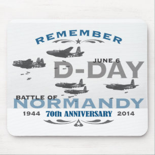 70ste D-Day Luchtslag van Normandië Jubileum Muismat