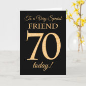 70ste gouden-Gevolg voor Zwarte, voor de Kaart (Gele Bloem)