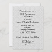 70ste huwelijksjubileum Platina Z03 Kaart (Achterkant)