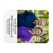70ste Huwelijksverjaardag Save the Date Foto Magneet (Horizontaal)