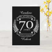 70ste JUBILEUM Kaart (Gele Bloem)