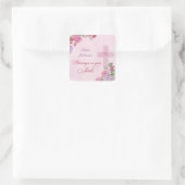 70ste Jubileum van het religieuze leven Katholieke Vierkante Sticker (Tas)