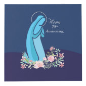 70ste Jubileum van het religieuze leven Nun roze v Kubus (Voorkant)