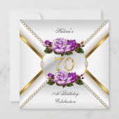 70ste Lila Roos voor de bevalling voor vrouwen Kaart (Voorkant)