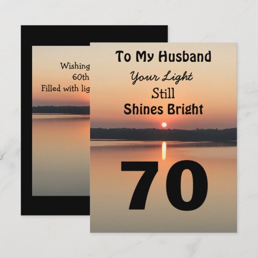 70ste man op de dag van de zonsondergang van je li (Voorkant / Achterkant)