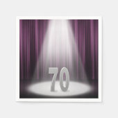 70ste trouwdag in de schijnwerpers servetten (Voorkant)