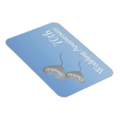 70ste trouwdag met platina hartballonnen magneet (Rechterzijde)