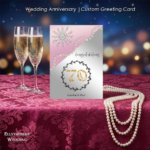 70ste trouwdag Platina & Diamanten Kaart