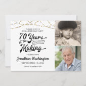 70ste verjaardag 70 JAAR IN HET MAKEN van zwart go Kaart (Voorkant)