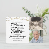 70ste verjaardag 70 JAAR IN HET MAKEN van zwart go Kaart (Staand voorkant)