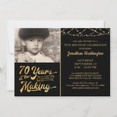70ste verjaardag 70 JAAR IN HET MAKEN van zwart go Kaart (Voorkant)