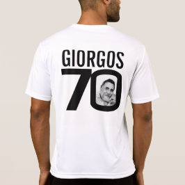 70ste verjaardag aangepaste naam en foto template  t-shirt