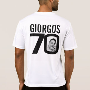 70ste verjaardag aangepaste naam en foto template t-shirt