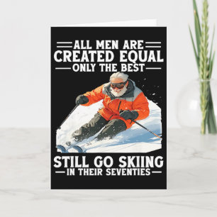 70ste verjaardag Beste mannen gaan nog skiën in hu Kaart