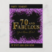 70ste verjaardag briefkaart (Voorkant)