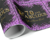 70ste verjaardag cadeaupapier (Rol Hoek)
