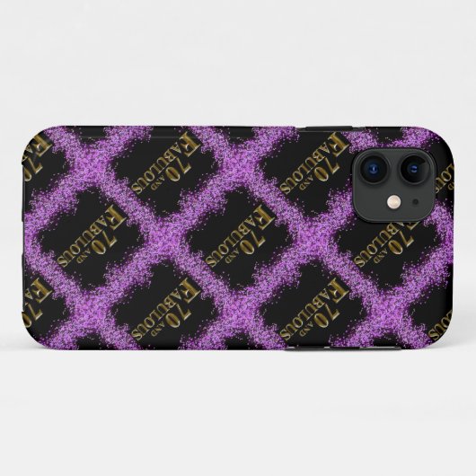 70ste verjaardag Case-Mate iPhone case (Achterkant (horizontaal))