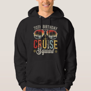 70ste Verjaardag Cruise Squad Familie Matching Man Hoodie
