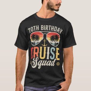 70ste Verjaardag Cruise Squad Familie Matching Man T-shirt