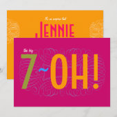 70ste verjaardag - de Big 7-OH! Kaart (Voorkant / Achterkant)
