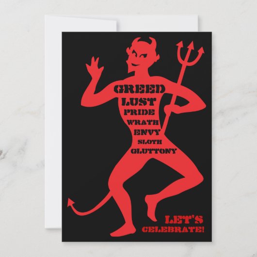 70ste verjaardag - De hel van een partij Kaart (Voorkant)