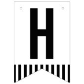 70ste verjaardag foto zwart wit vlaggetjes (Tweede vlag)