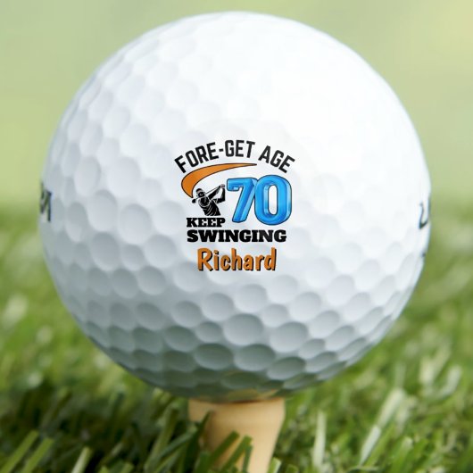 70ste verjaardag golfballen 70 jaar grappig cadeau