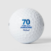 70ste verjaardag Golfer Gift, voor altijd Geweldig Golfballen (Voorkant)