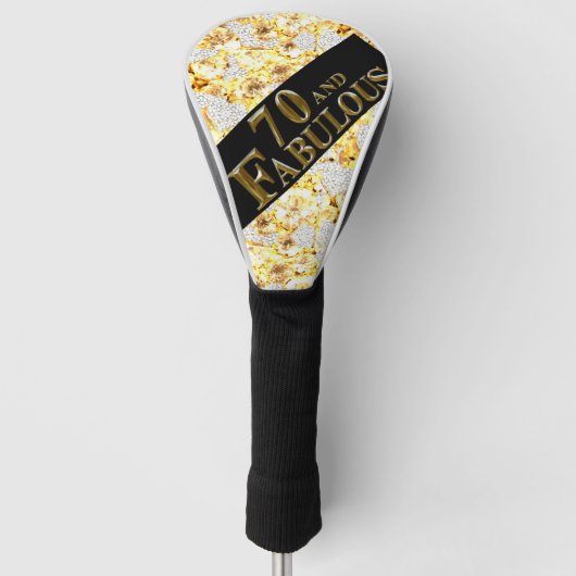 70ste verjaardag golfheadcover (Voorkant)