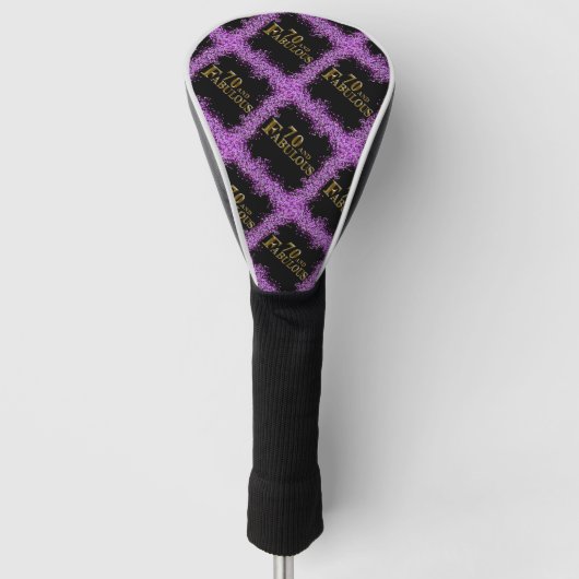 70ste verjaardag  golfheadcover (Voorkant)