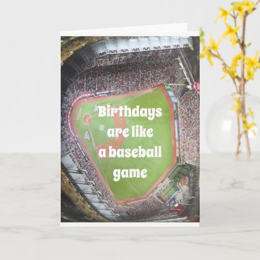 "70ste VERJAARDAG" HONKBAL EN VERJAARDAGEN!!! Kaart (Gele Bloem)