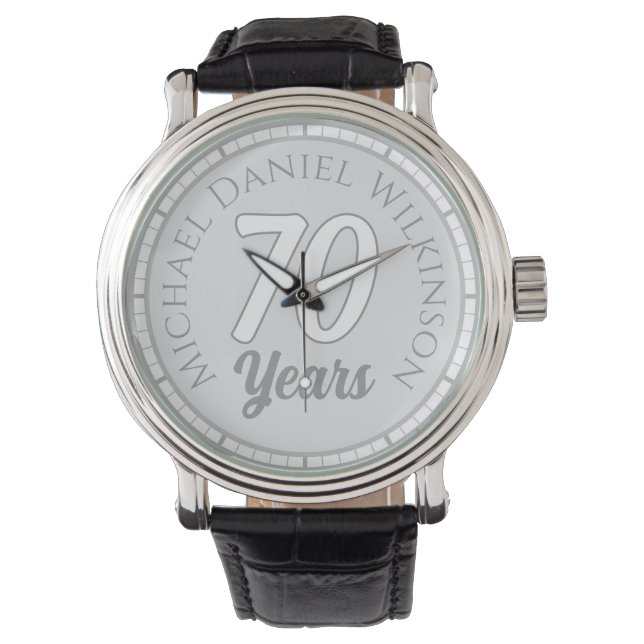 70ste verjaardag horloge (Voorkant)