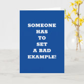 **70ste VERJAARDAG** IEMAND MOET EEN SLECHT VOORBE Kaart (Gele Bloem)