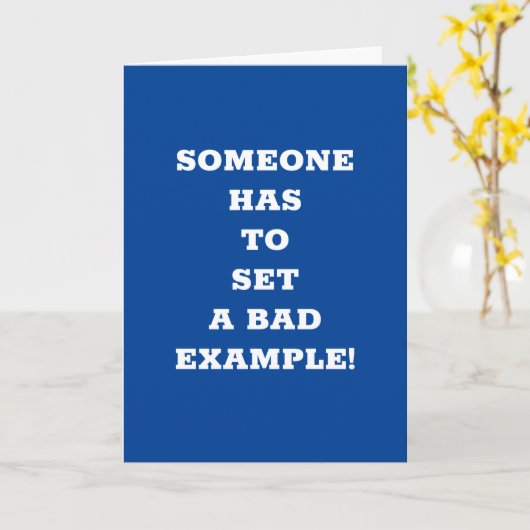 **70ste VERJAARDAG** IEMAND MOET EEN SLECHT VOORBE Kaart (Gele Bloem)