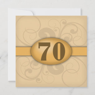 70ste verjaardag / jubileumfeest kaart