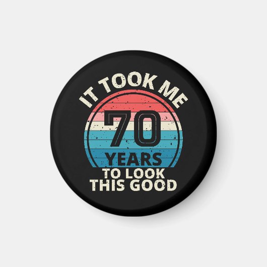 70ste verjaardag magneet (Voorkant)