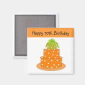 70ste verjaardag magneet (Voorkant / Achterkant)