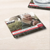 70ste verjaardag Mannen 🎉 Grappig TV Nieuws Fake  Kartonnen Onderzetters (Schuin)