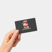 70ste verjaardag met chocoladetaart badge (Handheld)