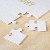 70ste verjaardag met chocoladetaart legpuzzel (Zijkant)