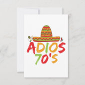 70ste verjaardag Mexicaans feest Cinco de Mayo Fie Bedankkaart (Voorkant)