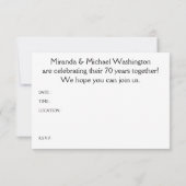 70ste verjaardag (mod vogels) kaart (Achterkant)