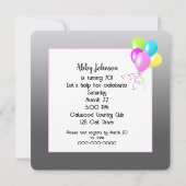 70ste verjaardag Panda Beer met Hula Hoop Kaart (Achterkant)