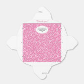 70ste Verjaardag Party Roze/Wit Getal Patroon Bedankdoosjes (Uitgevouwen)